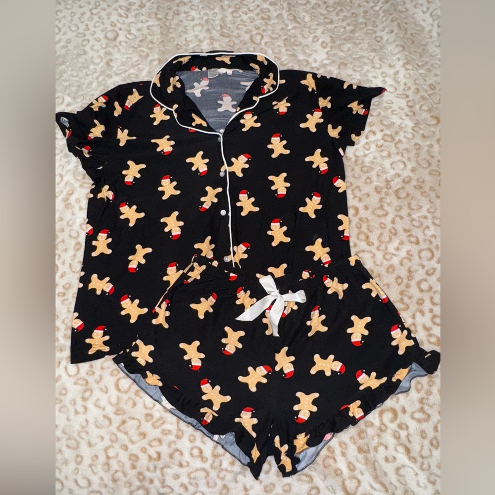 Christmas Gingerbread Pajama Set